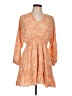 Assorted Brands Paisley Orange Casual Dress Size L - photo 1