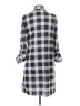Eden & Olivia 100% Polyester Plaid Silver Casual Dress Size S - photo 2
