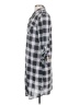 Eden & Olivia 100% Polyester Plaid Silver Casual Dress Size S - photo 5