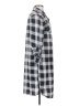Eden & Olivia 100% Polyester Plaid Silver Casual Dress Size S - photo 4