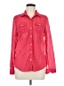 Express 100% Cotton Red Long Sleeve Button-Down Shirt Size M - photo 1