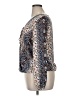 AB Studio 100% Polyester Paisley Silver Blue Long Sleeve Blouse Size XL - photo 5