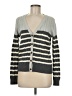 Tommy Hilfiger 100% Cotton Stripes Gray Cardigan Size M - photo 1