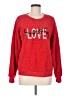 Joyland 100% Polyester Hearts Red Pullover Sweater Size XL - photo 1