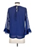 Lulus 100% Polyester Blue 3/4 Sleeve Blouse Size S - photo 2