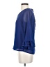 Lulus 100% Polyester Blue 3/4 Sleeve Blouse Size S - photo 5