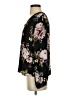 Monteau Floral Black Long Sleeve Blouse Size S - photo 5