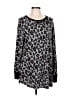 Everleigh Animal Print Silver Long Sleeve T-Shirt Size L - photo 1