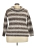 Basic Editions Tweed Brown Turtleneck Sweater Size XXL - photo 1