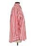Zara Stripes Red Long Sleeve Button-Down Shirt Size S - photo 4