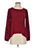 Dina Be 100% Polyester Burgundy Long Sleeve Blouse Size XS - photo 1