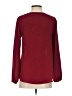 Dina Be 100% Polyester Burgundy Long Sleeve Blouse Size XS - photo 2