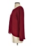 Dina Be 100% Polyester Burgundy Long Sleeve Blouse Size XS - photo 5