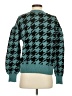 Ann Taylor LOFT Houndstooth Teal Pullover Sweater Size S - photo 2