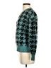 Ann Taylor LOFT Houndstooth Teal Pullover Sweater Size S - photo 5