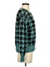 Ann Taylor LOFT Houndstooth Teal Pullover Sweater Size S - photo 4