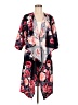 Lularoe Floral Black Kimono Size M - photo 1