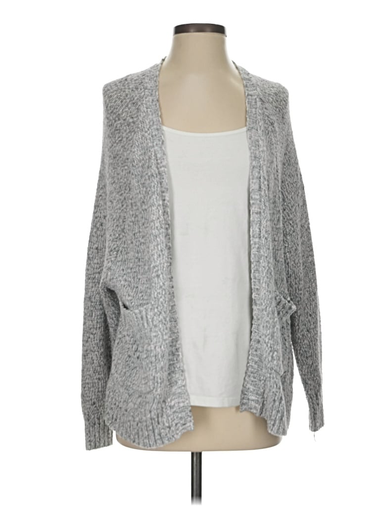 Pre-owned Hollister Cardigan Sweater In Gray