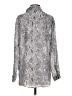 Pilcro 100% Modal Paisley Silver Long Sleeve Blouse Size XS - photo 2