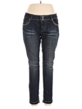 Jean droit en denim uni surteint pour garçon Gris foncé - 5