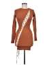May Pink Brown Tan Cocktail Dress Size M - photo 1
