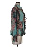 Koret Paisley Teal Long Sleeve Blouse Size 8 (petite) - photo 4