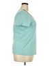Emma James 100% Cotton Teal Short Sleeve Top Size 2X - photo 4