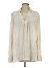 showpo 100% Polyester Ivory Long Sleeve Blouse Size 6 - photo 1