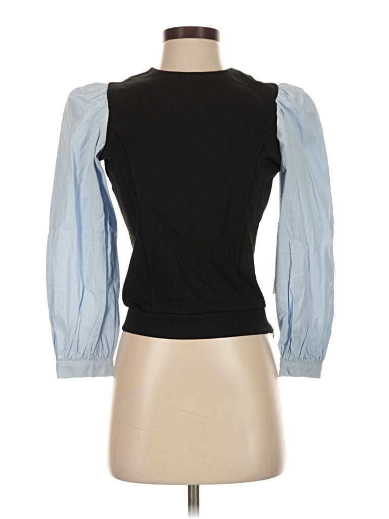 Tuckernuck 3/4 Sleeve Blouse In Blue