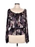MICHAEL Michael Kors 100% Polyester Purple 3/4 Sleeve Blouse Size L - photo 1