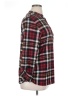 Feathers Plaid Burgundy Long Sleeve Blouse Size XL - photo 4