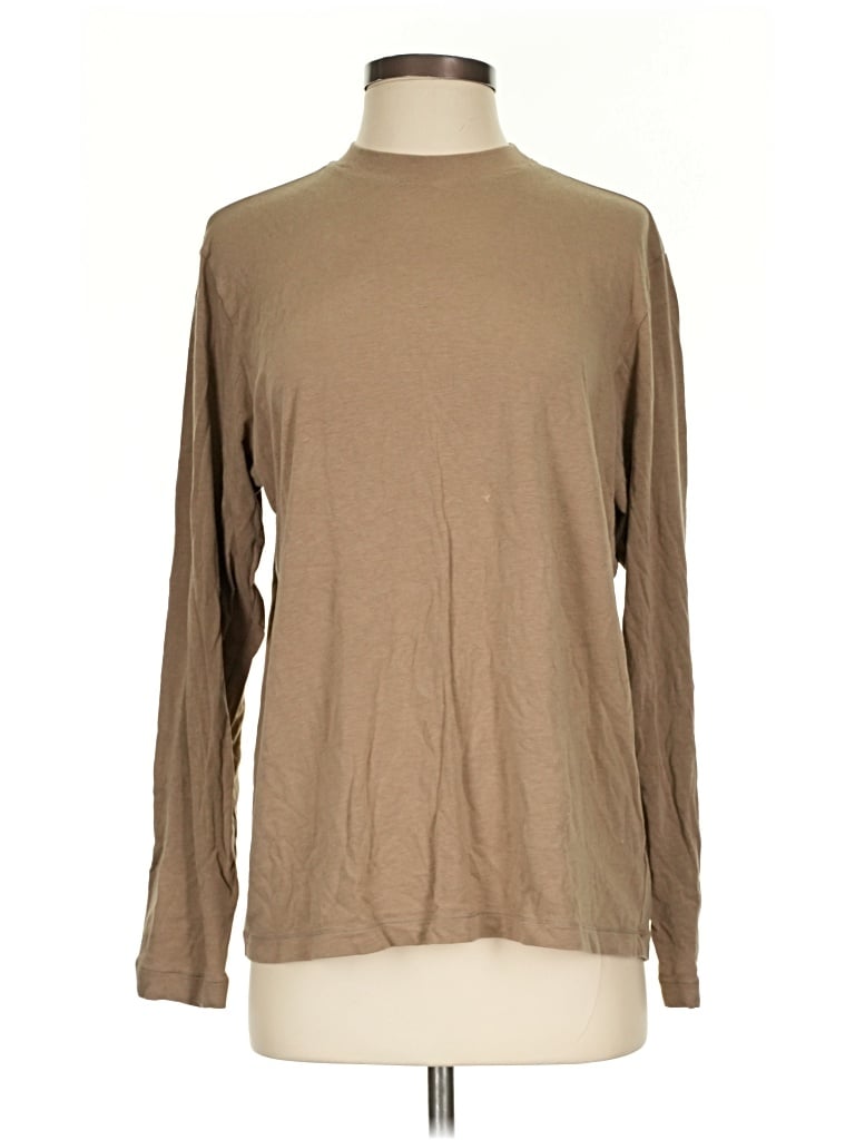 Pre-owned Skims Long Sleeve Turtleneck In Brown