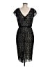 Lela Rose Graphic Black Cocktail Dress Size M (estimated) - photo 2