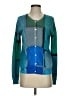 In bed with yOu Color Block Blue Cardigan Size S - photo 1