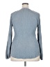 Matty M Blue Long Sleeve Blouse Size 2X - photo 2