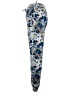 Leggings Depot Floral Blue Casual Pants Size 1X - photo 5