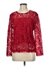 J.Crew Red Long Sleeve Blouse Size 8 - photo 1