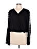 rue21 100% Polyester Black Long Sleeve Top Size L - photo 1
