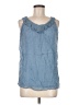 Carla Conti Blue Sleeveless Blouse Size M - photo 1