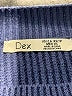 Dex Solid Blue Pullover Sweater Size XS - photo 7