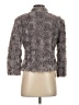 Boston Proper 100% Polyester Gray Faux Fur Jacket Size 4 - photo 2