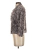 Boston Proper 100% Polyester Gray Faux Fur Jacket Size 4 - photo 5