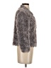 Boston Proper 100% Polyester Gray Faux Fur Jacket Size 4 - photo 4