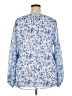 Unbranded 100% Polyester Blue 3/4 Sleeve Blouse Size 2X - photo 2