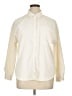 Stradivarius Solid Ivory Long Sleeve Button-Down Shirt Size XL - photo 1