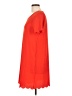 Lux Solid Red Orange Casual Dress Size L - photo 5