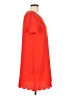 Lux Solid Red Orange Casual Dress Size L - photo 4