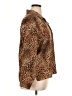 Joanna 100% Polyester Animal Print Brown Long Sleeve Blouse Size XL - photo 4