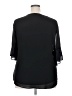 Assorted Brands 100% Polyester Black 3/4 Sleeve Blouse Size XXL - photo 2