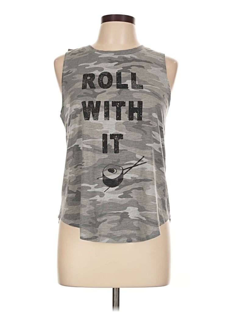 Pre-owned Grayson Threads Sleeveless T-shirt In Gray